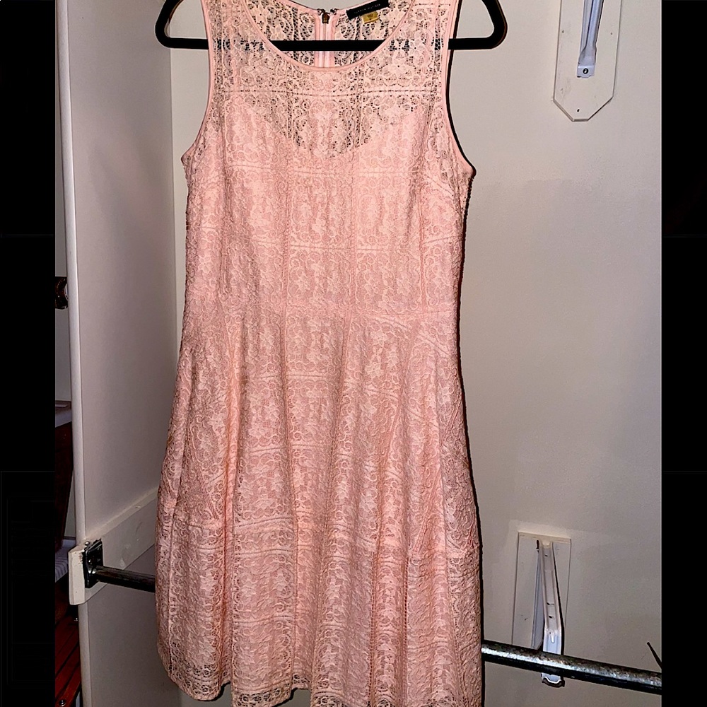 Light Pink Lace Tommy Hilfiger Dress - Size 8